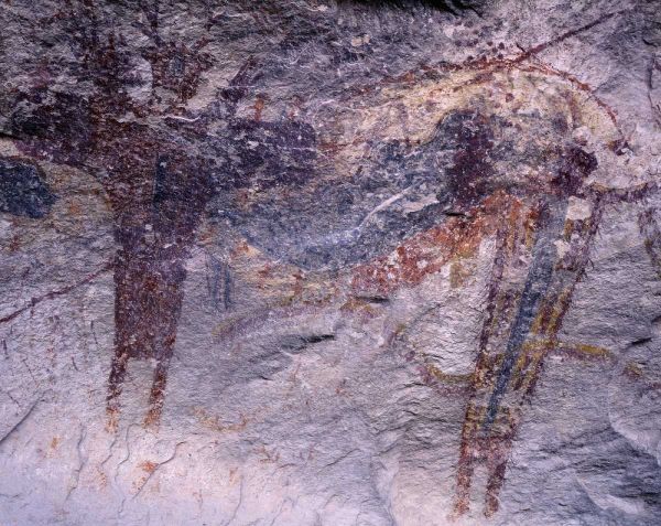 TX, Seminole Canyon Pictographs in Panther Cave